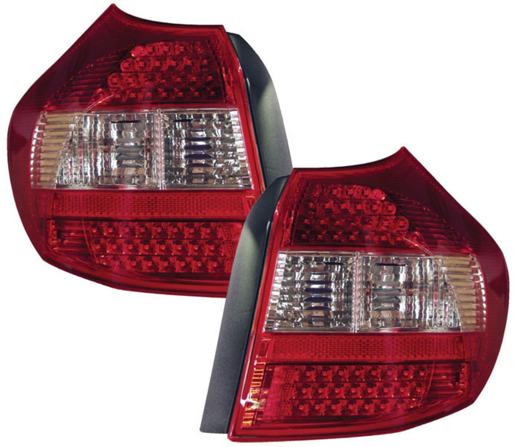 RED CLEAR M3 STYLE LED REAR BACK TAIL LIGHTS BMW 1 SERIES E87 5DOOR