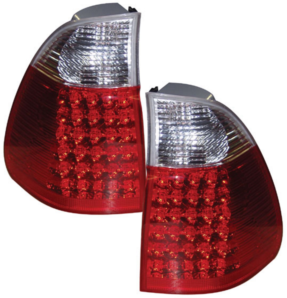 BMW X5 E53 LED REAR TAIL LIGHTS RED / CLEAR eBay