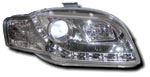 AUDI A4 B7:  05 - 08 CHROME DRL HEADLIGHTS 
