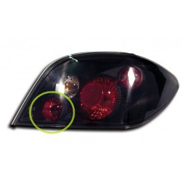 PEUGEOT 307 (01-08) TAIL LIGHTS - BLACK LEXUS-STYLE (RHD ONLY)