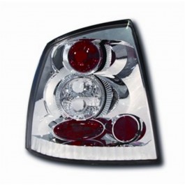 VAUXHALL ASTRA 4 HATCH (98-04) TAIL LIGHTS - CHROME LEXUS-STYLE