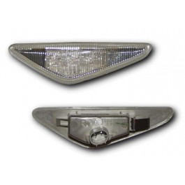 BMW 3-SERIES E46 COUPE 03-06, CABRIO 03-06 CLEAR LED SIDE REPEATERS