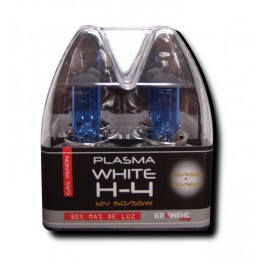 H4 POWER WHITE XENON BULBS - 12V 60/55W