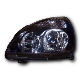 Renault Clio Mk2 Facelift (2001-2005) H1/H7 Headlight with black inside LEFT SIDE