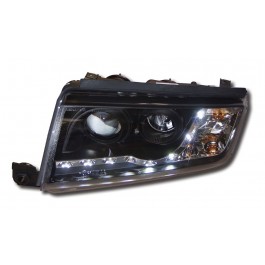 SKODA FABIA MK1 (99-07) BLACK DRL HEADLIGHTS