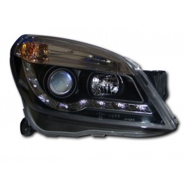 VAUXHALL ASTRA H MK5 BLACK R8 DRL STYLE HEADLIGHTS NEW