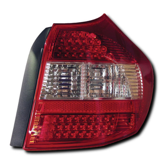 BMW 1SERIES E87 5DOOR HATCH (0407) LED TAIL LIGHTS RED/CLEAR