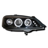 VAUXHALL ASTRA G MK4 (98-03) HEADLIGHTS - BLACK ANGEL EYES (RHD ONLY)