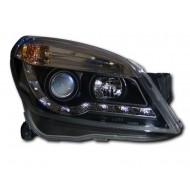 VAUXHALL ASTRA H MK5 BLACK R8 DRL STYLE HEADLIGHTS NEW