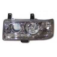 VW T4 CARAVELLE 90-97, TRANSPORTER 90-03 CHROME DRL HEADLIGHTS (SHORT NOSE)